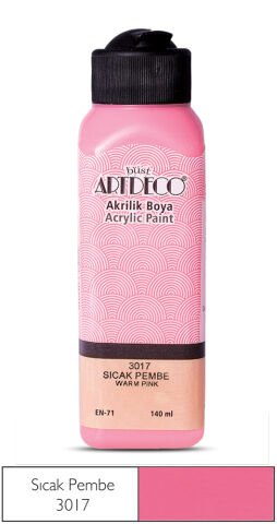 Artdeco Akrilik Boya 140ml Sıcak Pembe 3017