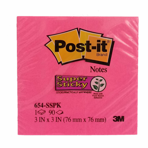 3M Post-It 654-SSPK Not Kağıdı 76x76 mm 90 Yaprak