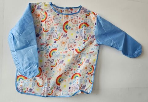 Nova color mavi gökkuşağı Desenli Large Boyama Önlüğü