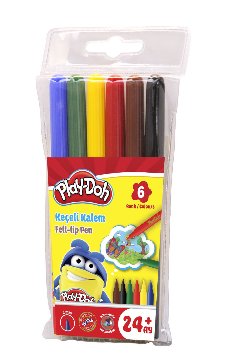 Play-Doh Keçeli Kalem 6 Renk KE004