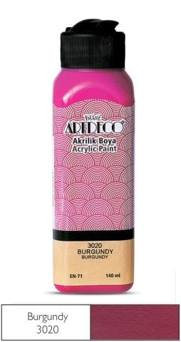 Artdeco Akrilik Boya 140ml Burgundy 3020