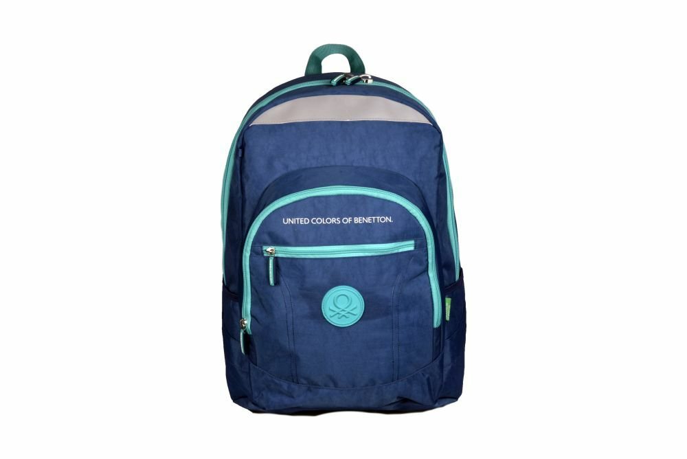 Benetton Lacivert-Yeşil Sırt Çantası 95018