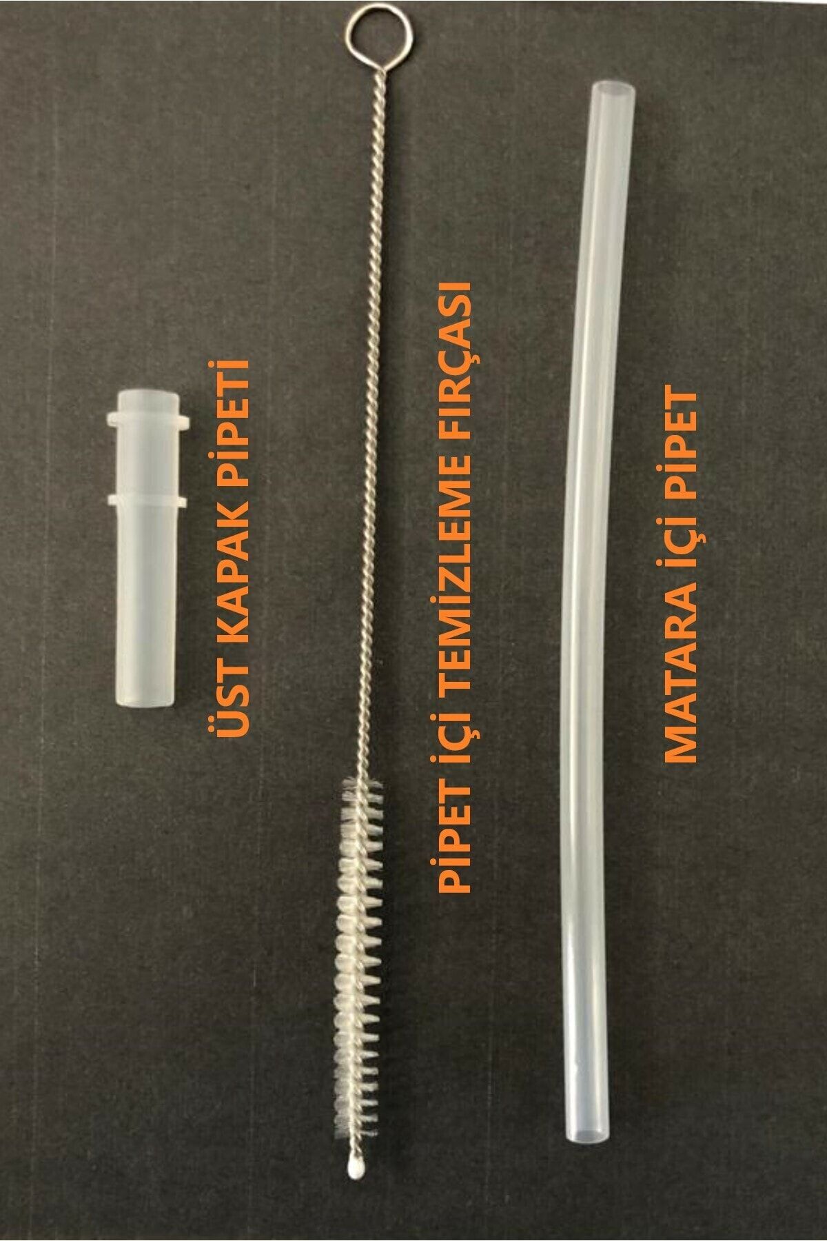 Yedek Pipet Takımı ve Pipet Temizleme Fırçası 1 Set (3 Parça) -Kapak Hariçtir---