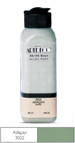 Artdeco Akrilik Boya 140ml Adaçayı 3022