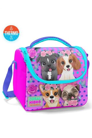 Kids Pembe Köpek Desenli Okul Sırt Çanta Seti 23750