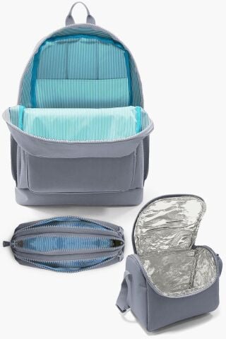 Kids Lacivert Mavi Renk Geçişli 3’lü Okul Çanta Seti SET0123745