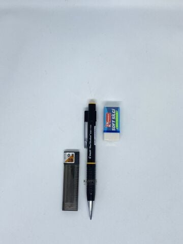 Pilot Shaker 0.5 Versatil Kalem + Tombow 0.5 2H Uç + Mikro Silgi Seti