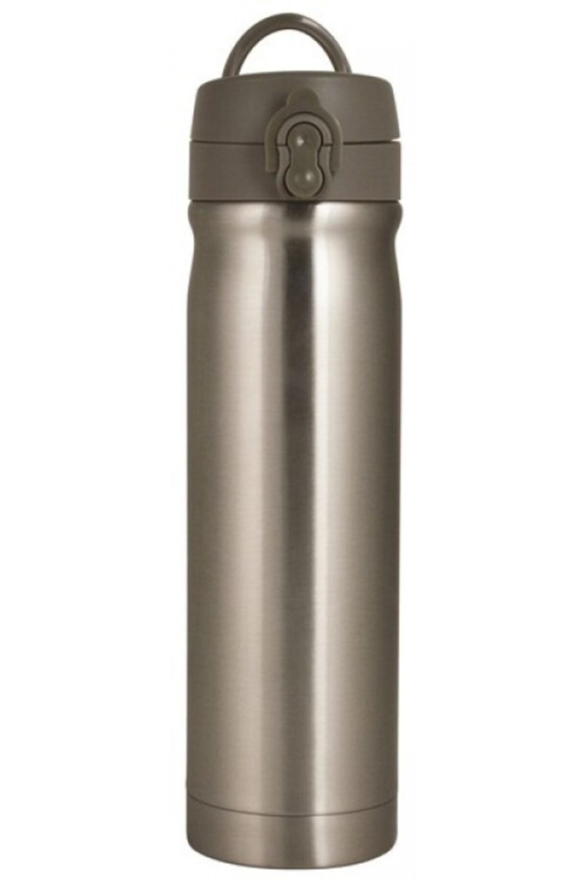 Çelik Içli 500 ml Termos Matara (Metalik Gri)