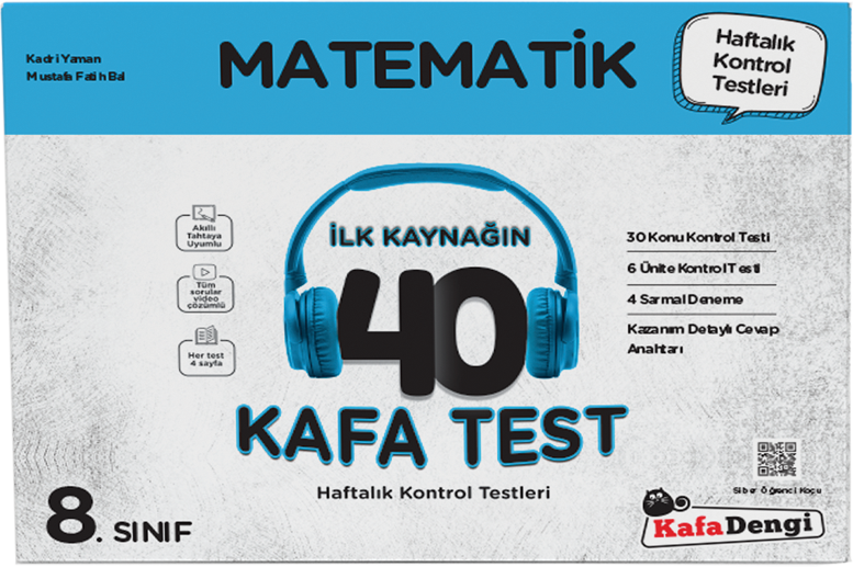 Kafa Dengi Yayınları 8. Sınıf Matematik 40 Kafa Test
