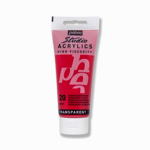 Pebeo Acrylic Studio 100 Ml 20 Scarlet Red