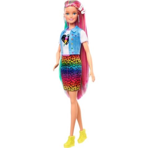 Barbie Barbie, Leopar Desenli Saçlar Bebeği GRN81