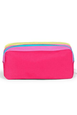 Kids Pembe Neon Mercan Fashion Girl Desenli 3 lü Okul Çanta Seti SET0123669