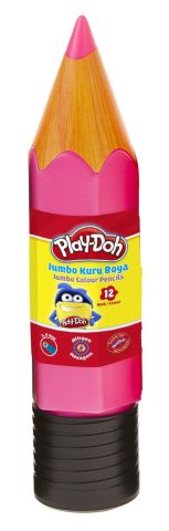 Play-Doh 12 Renk Jumbo Kuruboya Plastik Tüp Ku020
