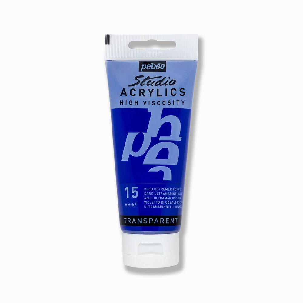 Pebeo Acrylic Studio 100 Ml 15 Dark Ultramarine Blue