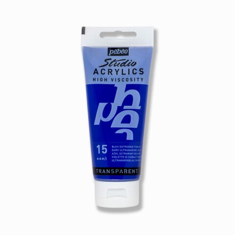 Pebeo Acrylic Studio 100 Ml 15 Dark Ultramarine Blue