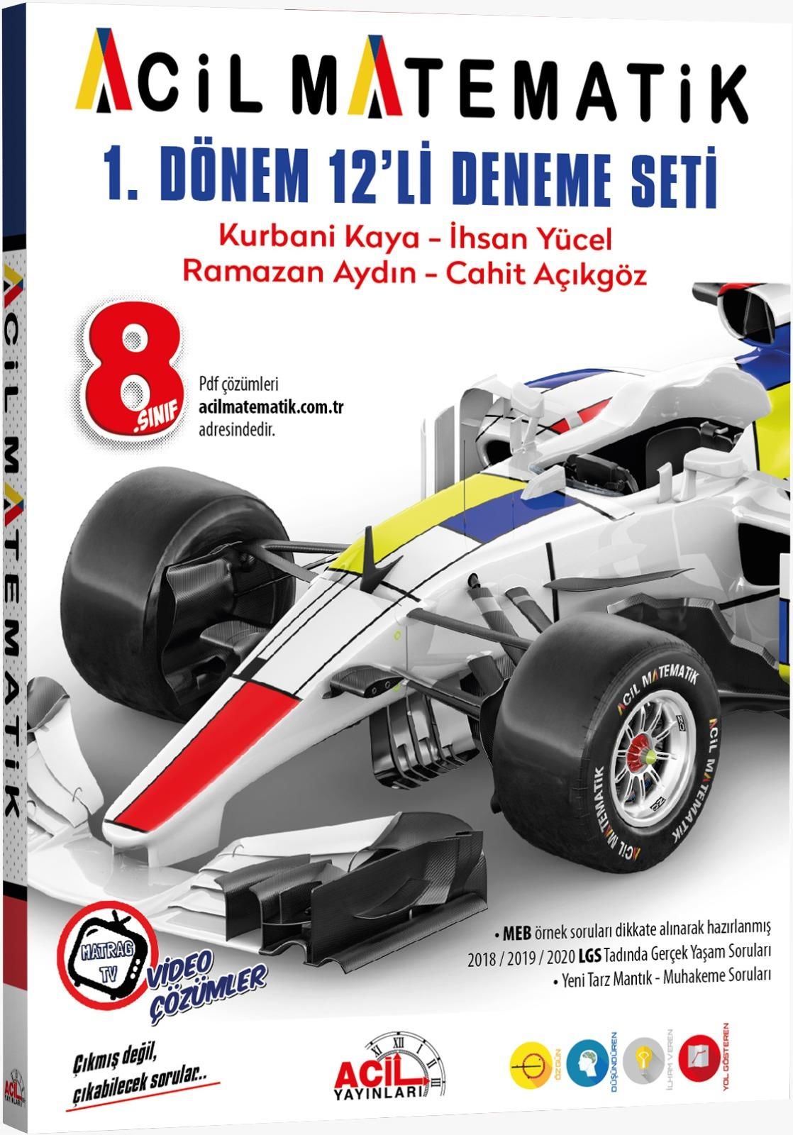 Acil Yayınları 8. Sınıf LGS 12 li Deneme Seti