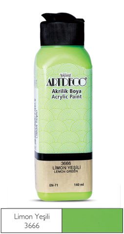 Artdeco Akrilik Boya 140ml Limon Yeşili 3666