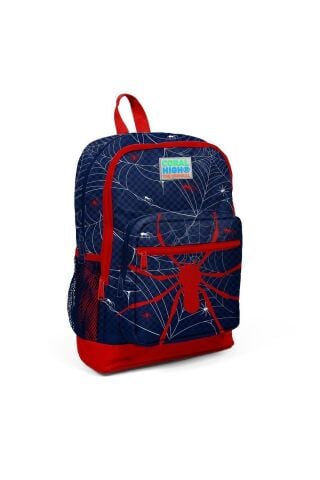 Kids Lacivert Kırmızı Örümcek Desenli 3’lü Okul Çanta Seti SET0123720