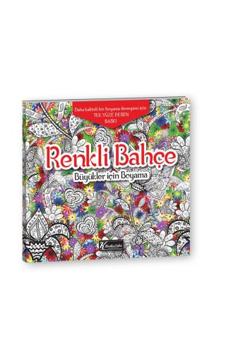 Keskin Color Yetişkinler İçin Renkli Bakçe Boyama Kitabı 25x25 cm 32 Yaprak