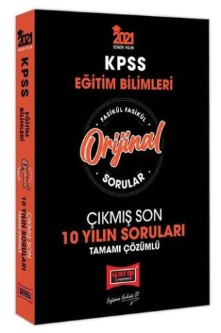 Yargı Yayınları 2021 KPSS Eğitim Bilimleri Orijinal Sorular Fasikül Tamamı Çözümlü Çıkmış Son 10 Yılın Soruları