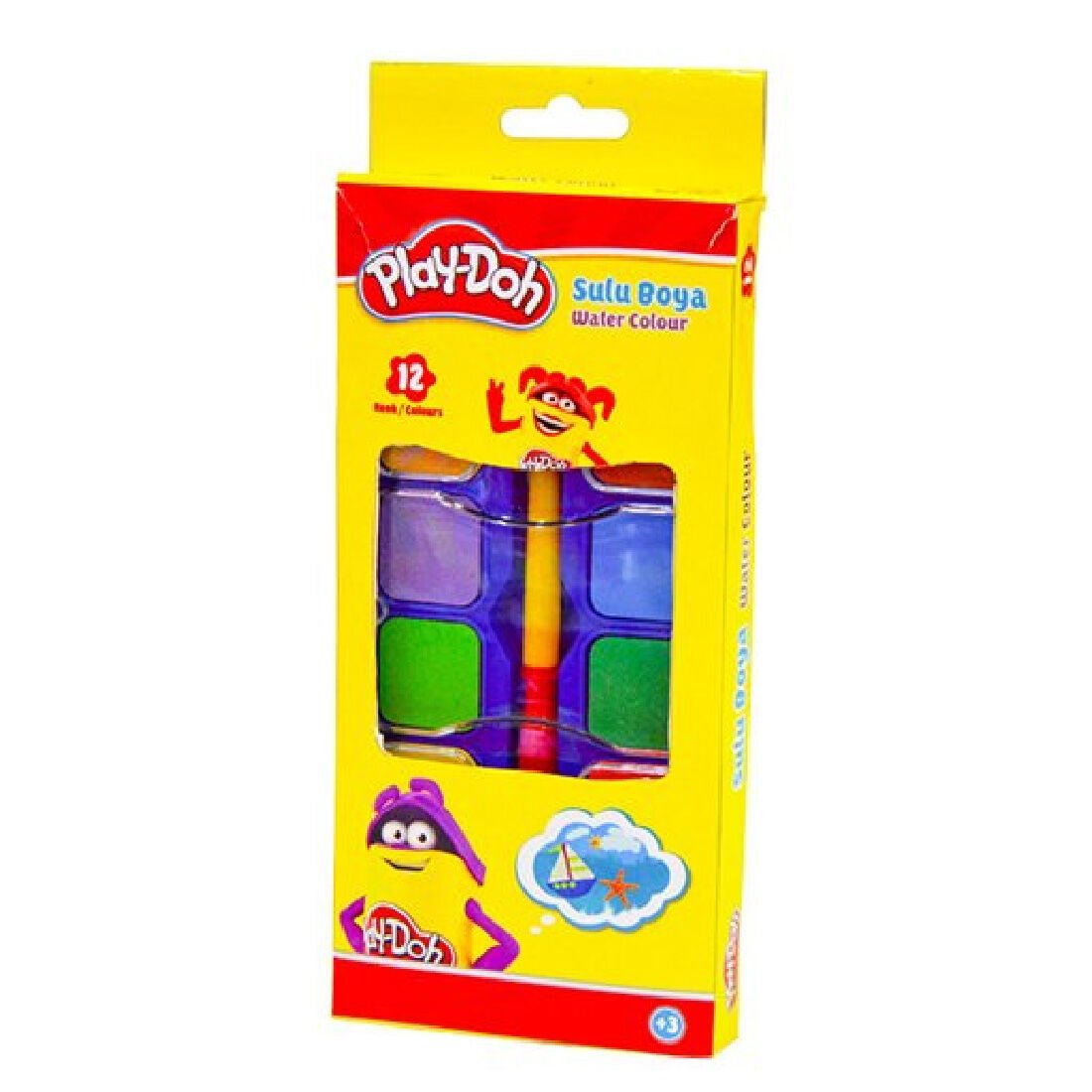 Play-Doh 12 Renk Suluboya 27mm SU009