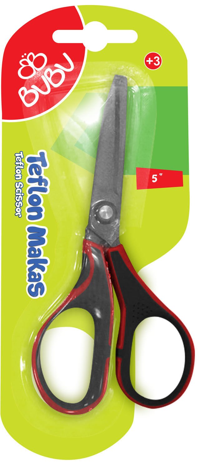 Bu-Bu Teflon Öğrenci Makası MK0011