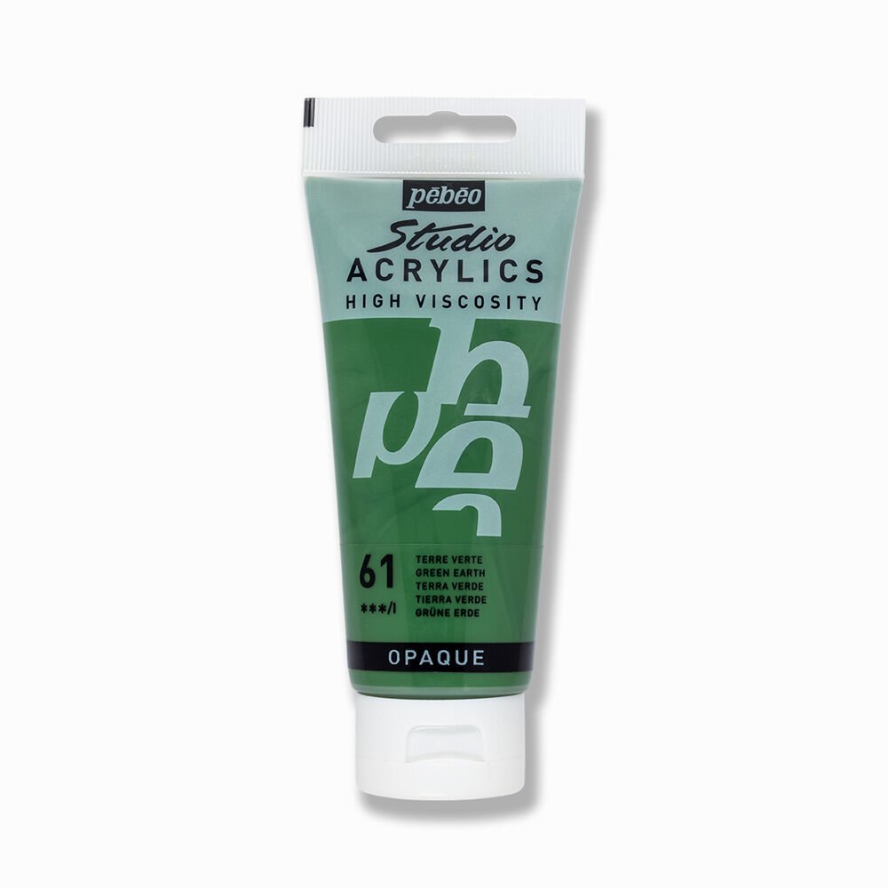 Pebeo Acrylic Studio 100 Ml 61 Green Earth