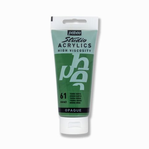 Pebeo Acrylic Studio 100 Ml 61 Green Earth