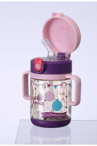 Rovco Çocuk Ppsu 200 Ml Pipetli Kulplu Su Matarası -akıllı Pipet Toplu