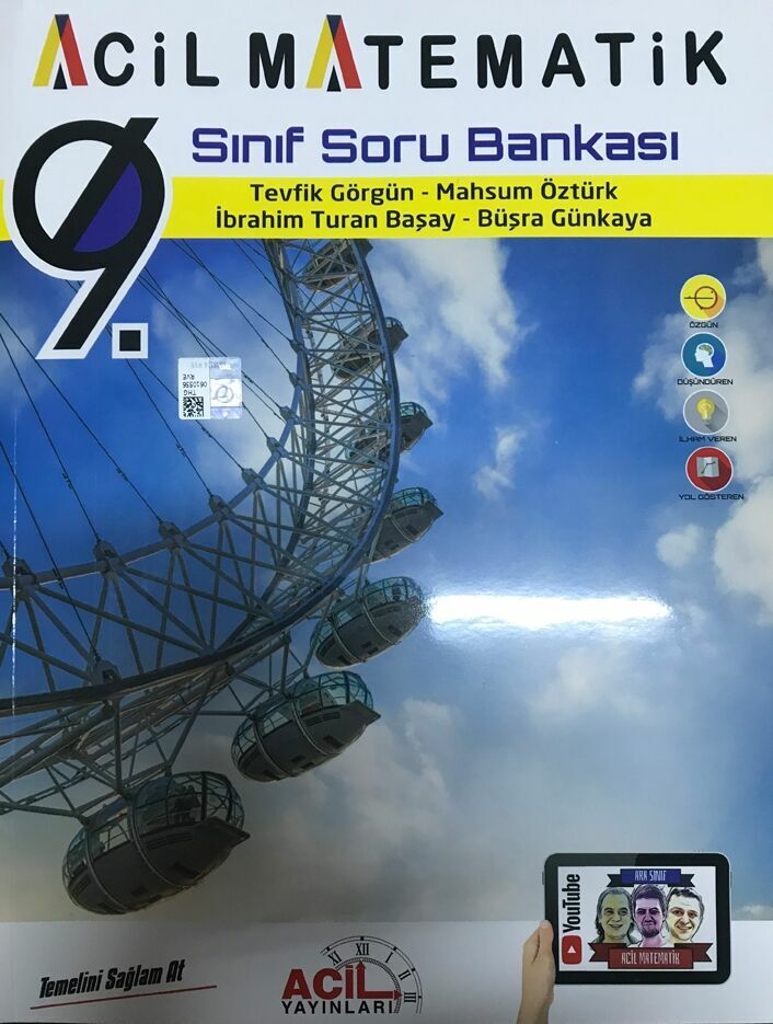 Acil Yayınları 9. Sınıf Acil Matematik Soru Bankası
