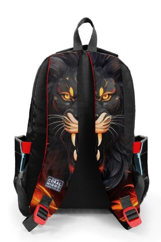 Kids Siyah Aslan Desenli 3 lü Okul Çanta Seti SET0123671