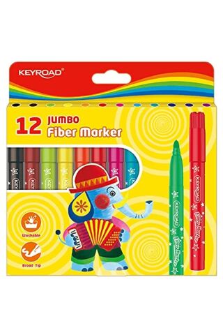 KEYROAD Kr971413 12 Renk Jumbo Keçeli Kalem