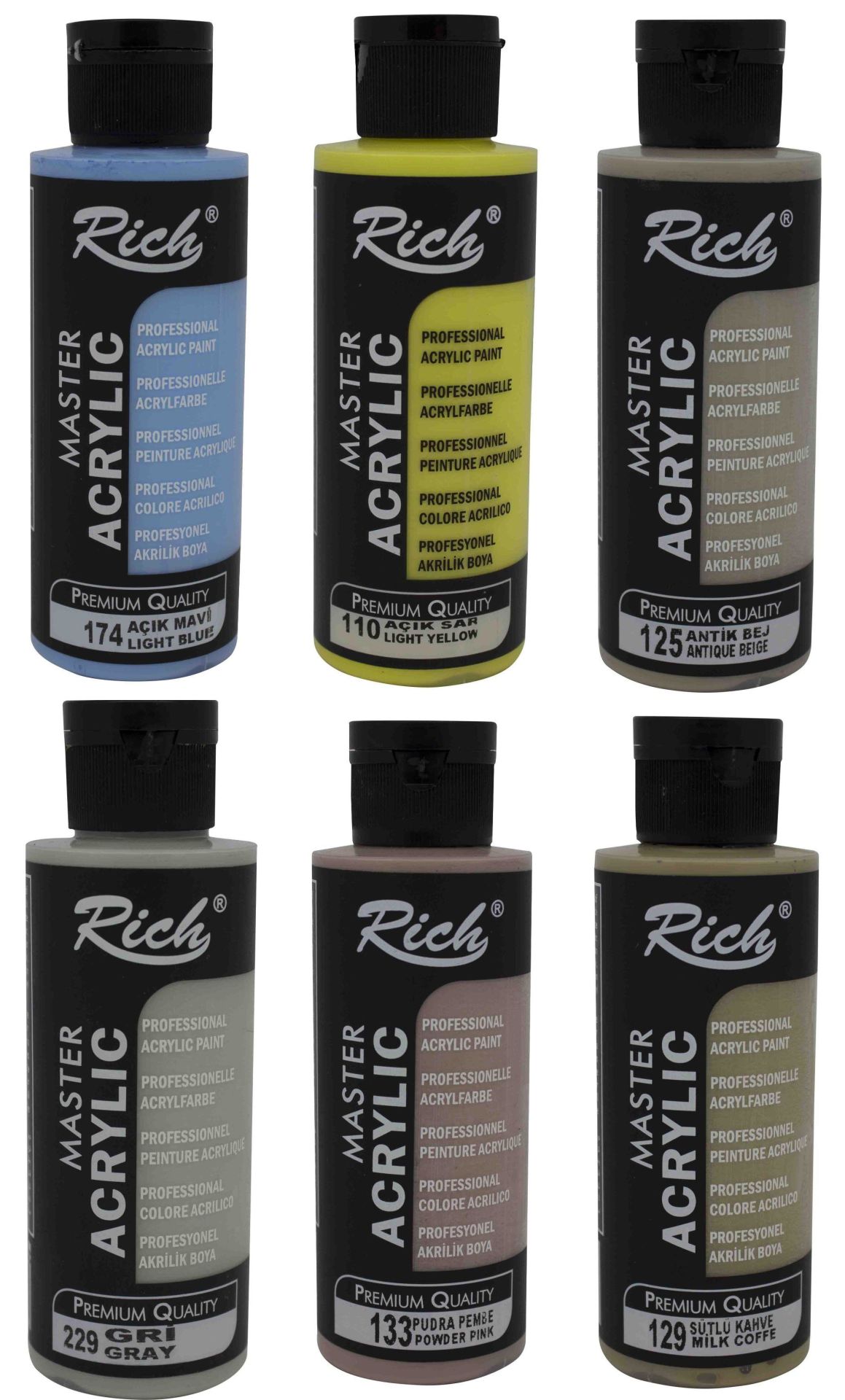 Rich 120cc Akrilik Boya Pastel Seti