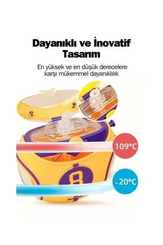 Vagonlife Cocosmile CS-00008 Mor 630ML Straw Basketball Tritan Matara