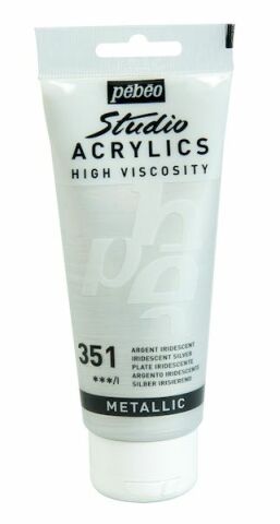 Pebeo Acrylic Studio 100 Ml 351 Iridescent Silver