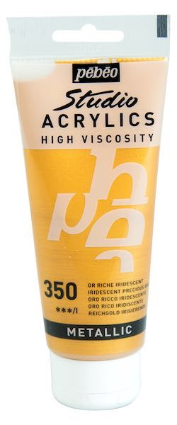 Pebeo Acrylic Studio 100 Ml 350 Iridescent Precious gold
