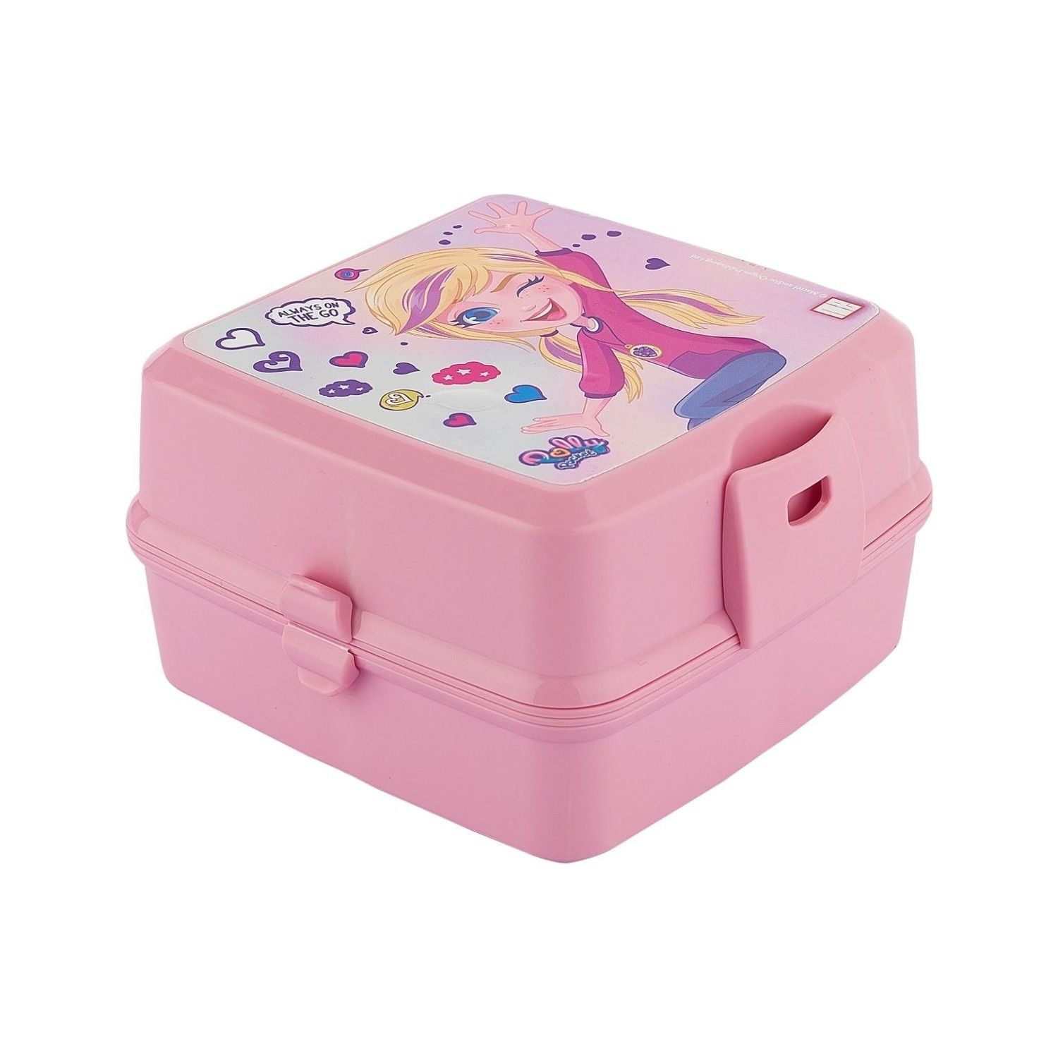 Me Polly Pocket Kız Çocuk Okul Beslenme Saklama Kabı Dört Gözlü Pembe