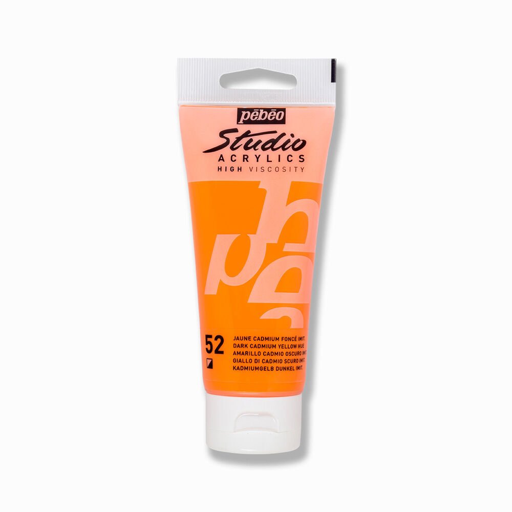 Pebeo Acrylic Studio 100 Ml 52 Dark Cadmium Yellow