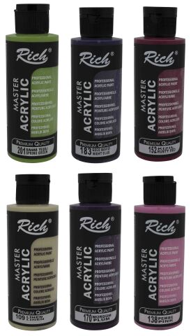 Rich 120cc Akrilik Boya Çoklu Renk Seti