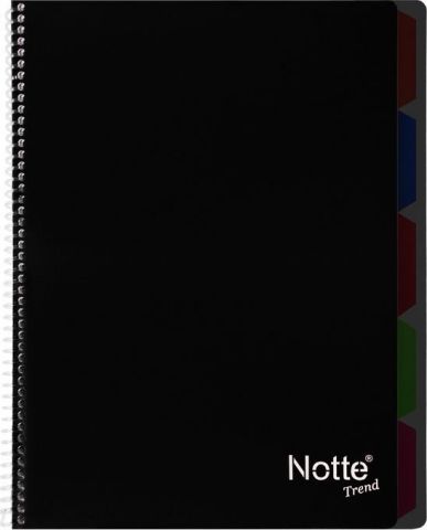 Notte Trend Plastik Kapak A4 120 Yaprak Kareli Spiralli Defter