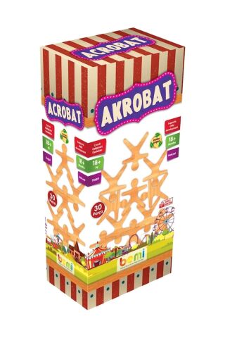 Eğitici Oyun Ahşap Akrobat Oyunu 5580.00076
