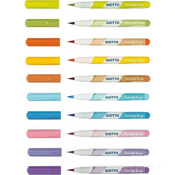 Giotto Turbo Soft Brush 10 Pastel Renk