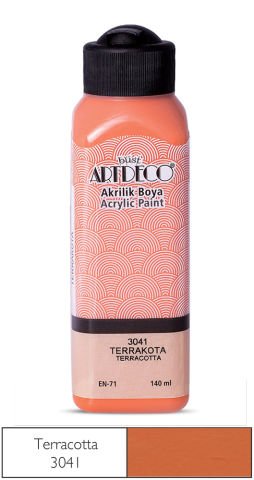Artdeco Akrilik Boya 140ml Terrakota 3041