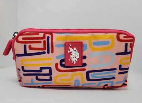 U.S. Polo Assn. Şekilli Çift Gözlü Kalem Çantası PLKLK23275