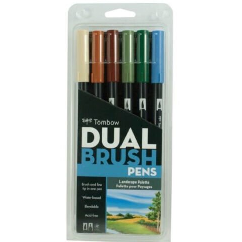 Tombow Dual Brush Pen Set Landscape