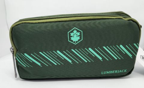 Lumberjack Haki Çift Gözlü Kalem Çantası LMKLK22307