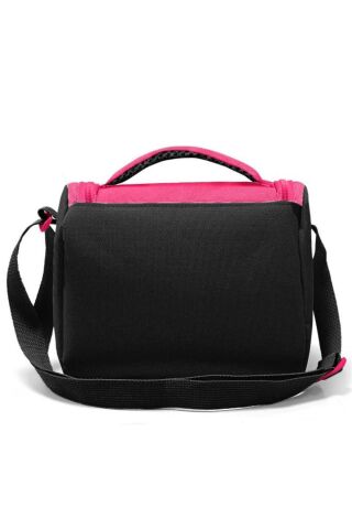 GOSHOPYA Pembe Siyah Beyaz Desenli 3’lü Okul Çanta Seti GOSET0123678