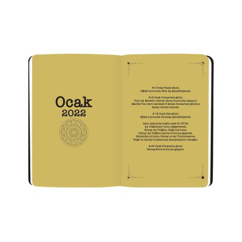 Keskin Color 17x24 2022 Haftalık Almina Ebru Gençay Astroloji Ajandası