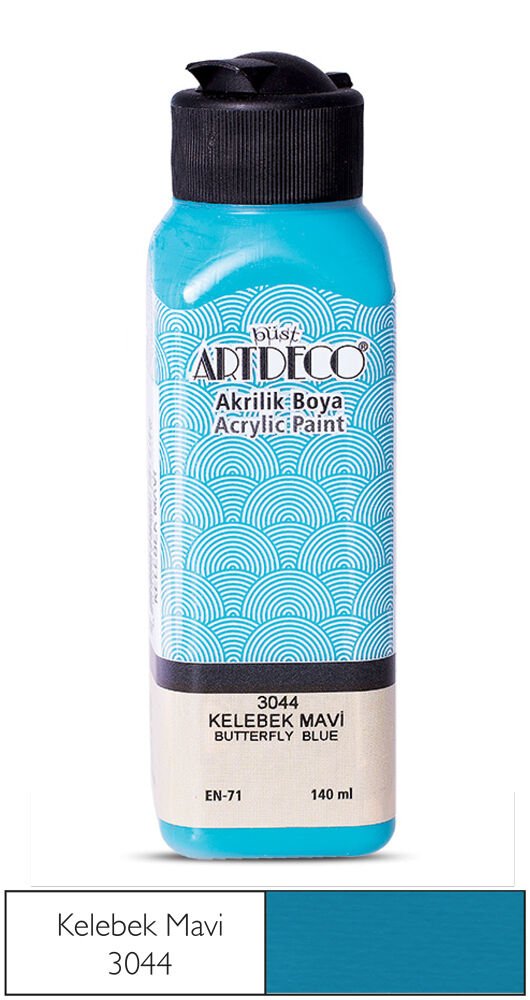 Artdeco Akrilik Boya 140ml Kelebek Mavi 3044