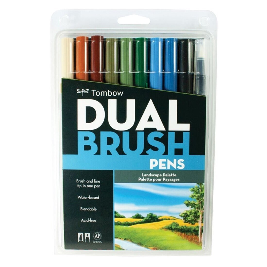 Tombow Dual Brush 10'lu Set Landscape 1693